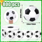 DECYOOL 800 Pcs Soccer Stickers Roll, Waterproof Sports Stickers for Boys Girls Self-Adhesive Soccer Ball Sticker for Water Bott