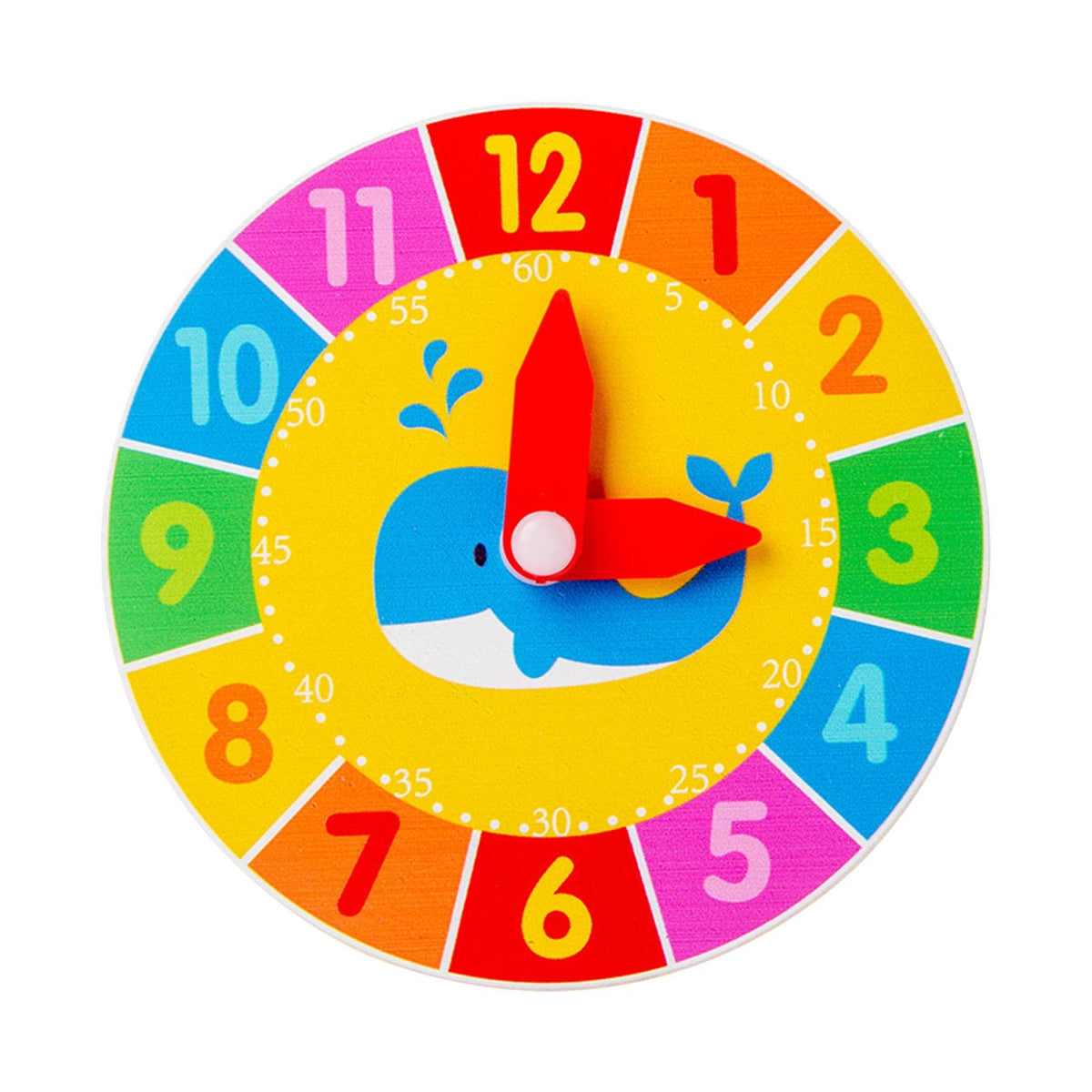 Atorse Sensory Board Toy Parts Early Education Toys For Cognition Games Unisex Clock Yellow