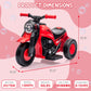 Kids Ride On Bubble Car, Hetoy 6V Battery Powered Electric Motorcycle 1.9 Mph Speed W/Led Headlights, Music, Pedal, Forward/Reserve, 3 Wheels Motorbike Toys Gift For Toddler 3 And Up Boys Girls, Red