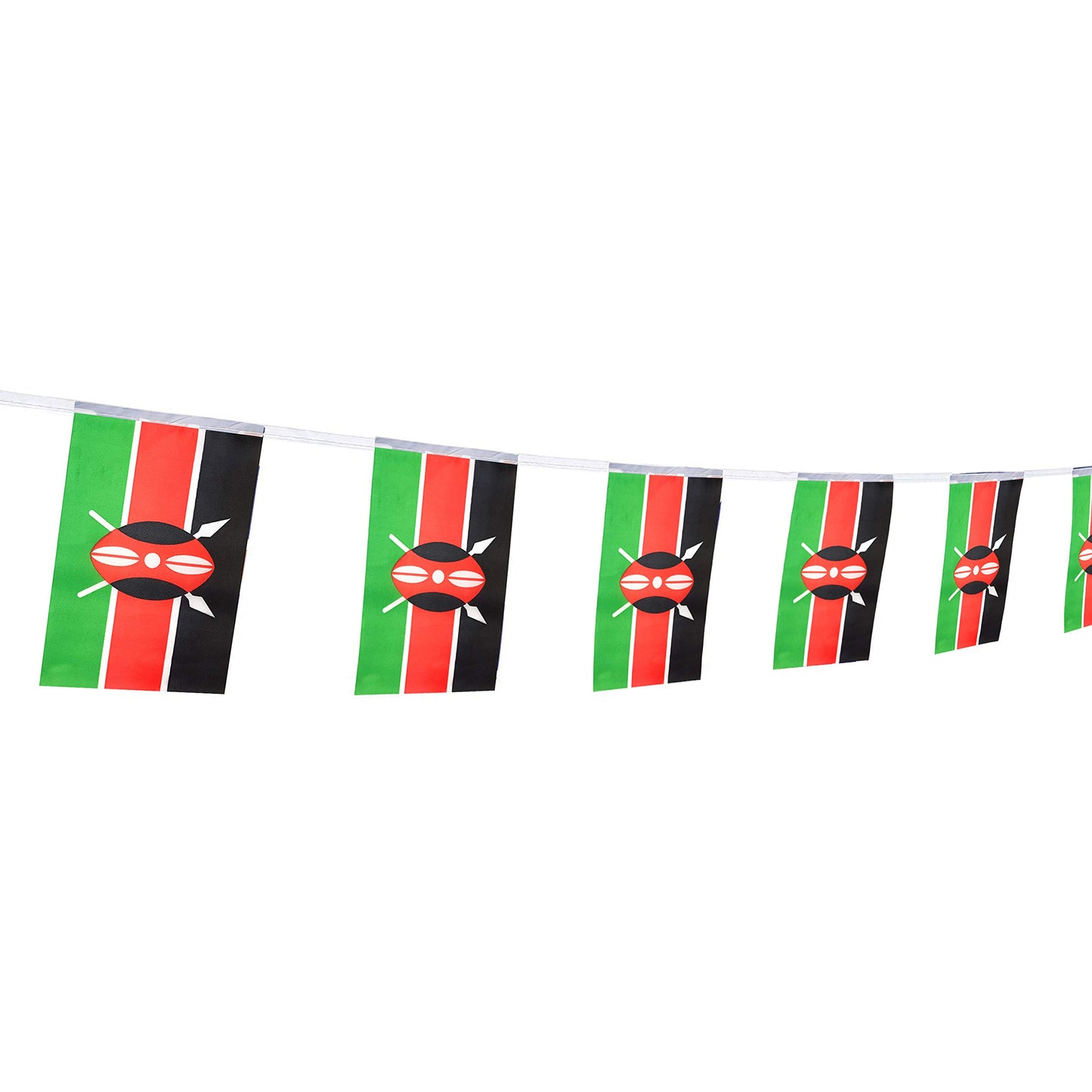 Kenya Flag Kenyan Flag,100Feet/76Pcs National Country World Pennant Flags Banner,Party Decorations Supplies For,Bar,Indoor And O