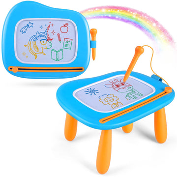 Smasiagon Toddler Boy Toys Age 1-2 Year Old Boys, Magnetic Drawing Board Valentines Day Gifts For Kids Educational Learning Toys For 1 2 3 Year Old Boys Birthday Gifts (Blue)