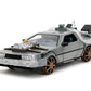 Back to The Future Part III 1:24 Time Machine Rail Wheels Die-Cast Car, Toys for Kids and Adults