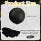 Guasslee 24Pcs Black Balloons Clearance 18 Inch Big Black Latex Balloons Large Black Balloons For Birthday Wedding Halloween Party New Year'S Day Decorations Supplies