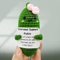 SIMXEHAY Emotional Encouraging Support Pickle - Cute Knitted Plush Doll, Cotton, Funny Gift for Friends, Color: Pickle