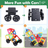 Coodoo Magnetic Tiles Building Set with 2 Cars - STEM Educational Toys for 3-8+ Year Old Boys & Girls - Multicolor Magnetic Toys
