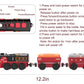 Toy Train Electric Train Set For Wooden Tracks, Christmas Motorized Train Toys For Toddlers, Battery Operated Train Includes Lights, Sounds, Smoke, Steam Train Compatible With Thomas, Brio