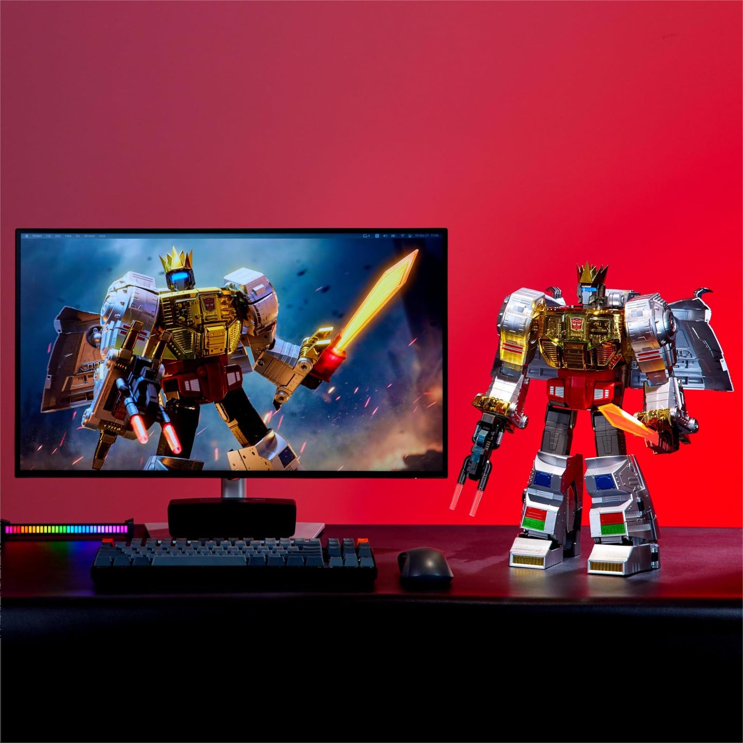 Robosen Transformers Grimlock Flagship Edition - Auto Transforming Robot, Remote App Control, Voice Interaction, Transformer Toy
