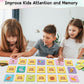 First Words Memory Game, Memory Games For Kids Ages 4-8, Matching Games For Toddlers 3-5, 60 Flash Cards Phonics Games, Memory C