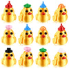 Honoson 12 Pcs 3D Printed Fidget Toy 3D Printed Duck Small Animal Toy Flexible Cute Articulating Pet Stress Relief Fidget Toys f