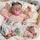 Dayoff Kids Reborn Baby Dolls,18 Inch Lifelike Realistic Newborn Doll With Soft Vinyl Body That Look Real,Christmas/Birthday Baby Doll Gift For Kids Age 3 + (Vinyl Body)