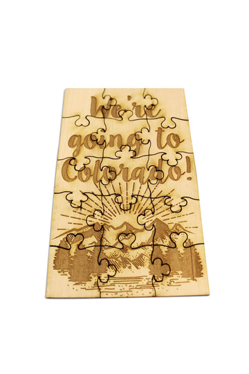 Fashionjunkie4Life We Are Going To Colorado Puzzle, Surprise Trip Reveal Puzzle, For Her, For Him, Jigsaw Puzzle Sister Gifts