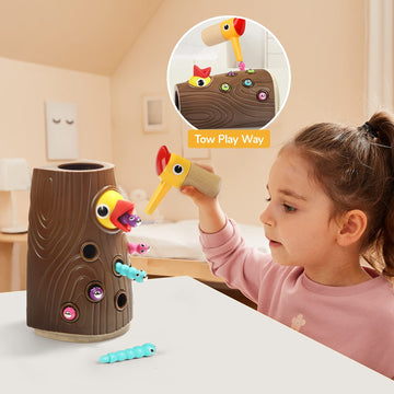Top Bright Montessori Toys For 2 Year Old - Magnetic Bird Feeding Games For 2 Year Olds, Learning Toys For Toddlers 2-4 Years, Fine Motor Skills Toys For 2 Year Old Girls And Boys