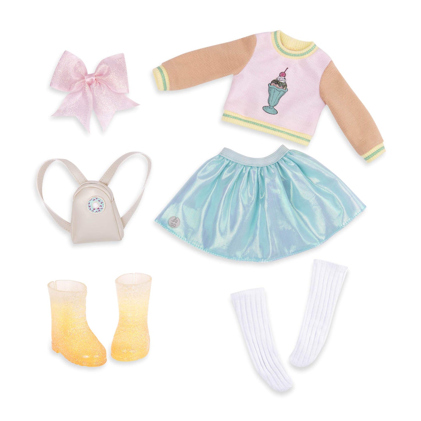 Glitter Girls – Sweet Dazzle Tutu & Sweater Deluxe Outfit - 14-Inch Doll Clothes & Accessories For Girls Age 3 & Up – Children’S Toys