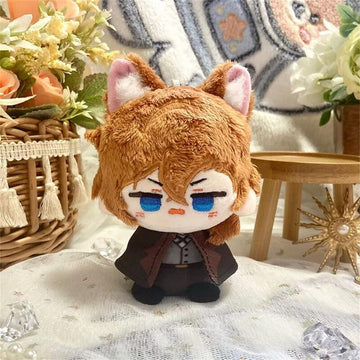 Kila Mila Anime Plush Doll Dazai Osamu Nakahara Chuuya Edogawa Rampo Mini Pendant Keychain Cute Toy Kids Gift( Nakahara Chuuya )