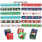 CCINEE Christmas Slap Bracelets,Xmas Slap Wristbands Snata Claus Reindeer for Christmas Party Gift Bag Filler Giveaways,48PCS