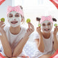 Sintuff 24 Pcs Sleepover Party Supplies For Girls 6 Spa Party Robes 6 Tote Bags 6 Headbands 6 Spa Masks(Size 10,Pink)
