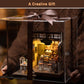 Rolife Coffee Shop Miniature Dollhouse Kit With Led Lights - Diy Crafts For Adults, Birthday Gifts And Hobbies