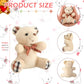 Skylety 16 Pcs Mini Plush Bear Bulk 4 Inch Bear Stuffed Animal Toy Doll Small Soft Keychain For Birthday Baby Shower Wedding Party Favor Decor(Light Brown, Dark Brown, Pink, Beige)
