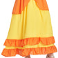 IKALI Princess Costume for Girls, Yellow Princess Dress Outfit With Accessories Crown, Wand and Gloves, Kids Toddlers Birthday F