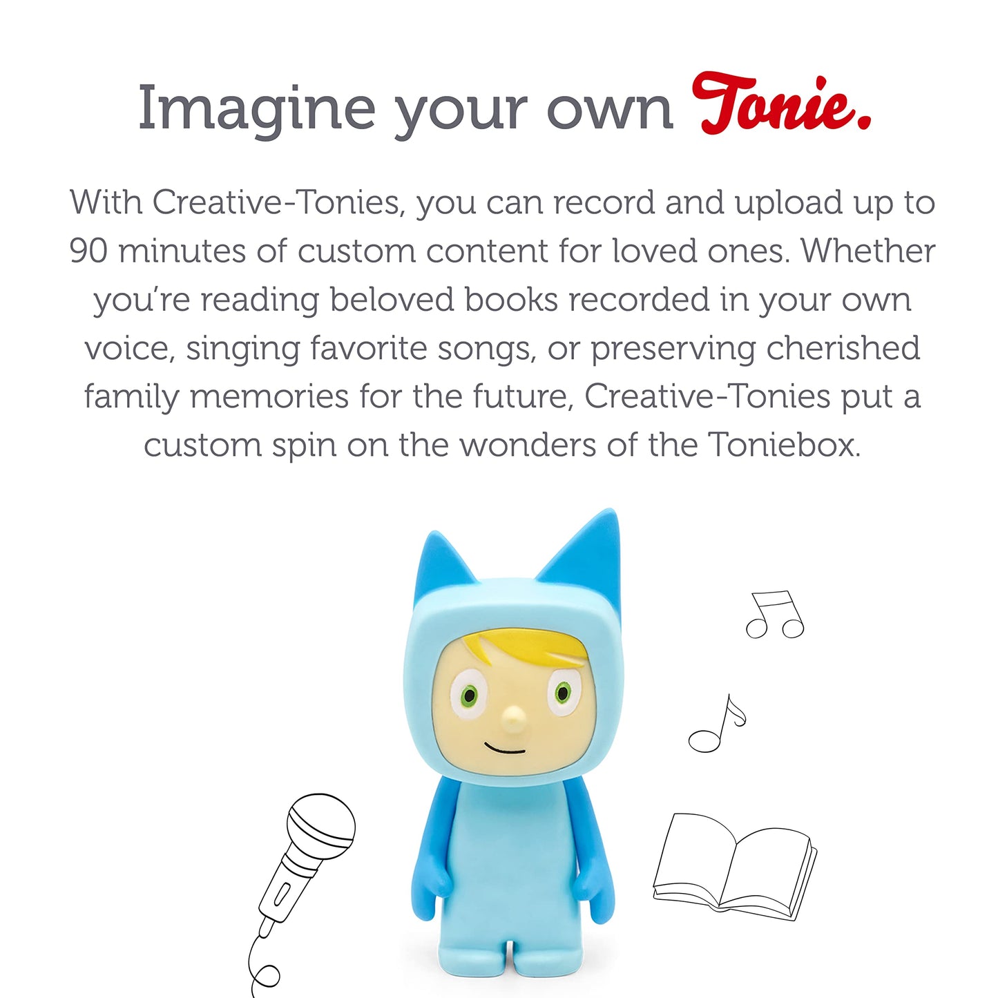 Tonies Creative Audio Character - Light Blue/Light