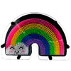 Sharkwill 3D Pin Art Intellectual Fun Toy Rainbow Plastic Pin Art Palm Board Push Pin Toy(Smiling Rainbow 6X10Inches)