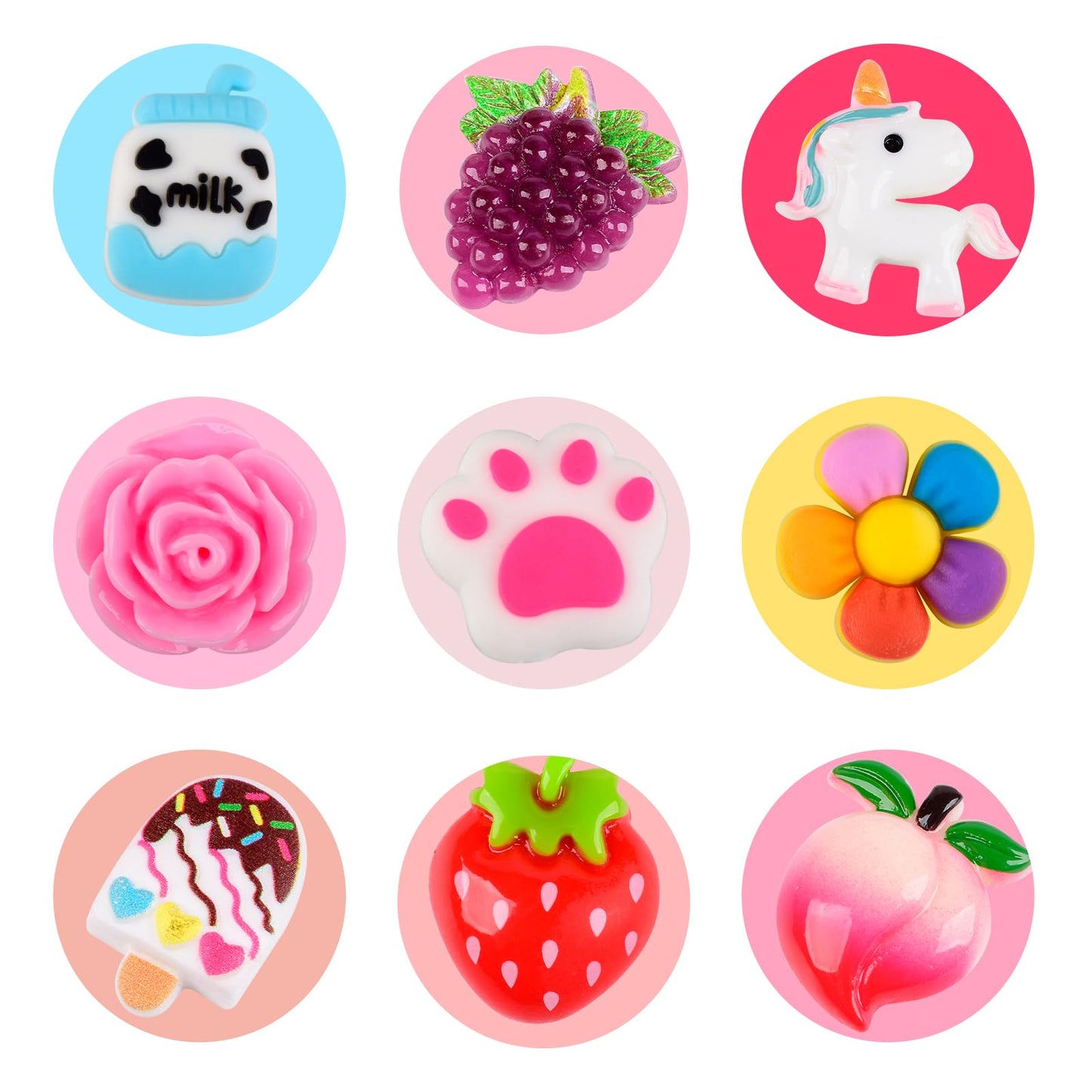 11 Pack Mini Cloud Slime Kit, Slime With Avocado, Rose, Claw And Unicorn Charms, Mess-Free, Scented Diy Slime For Girls Boys, St