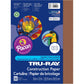 Tru-Ray Construction Paper, 50% Recycled, 9 x 12, Warm Brown, Pack Of 50