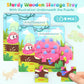 Zeoddler Wooden Puzzles For Toddlers, 8 Pack Dinosaur Jigsaw Puzzles For Kids3-5, 9 Pieces Preschool Learning Activities, Learning & Educational Puzzles, Gift For Boys, Girls