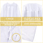 Toulite 6 Pcs Unisex Matte Choir Uniform Kid Judge Gowns Costume For Baptism Graduation Church Event Pastor Halloween Cosplay(Si