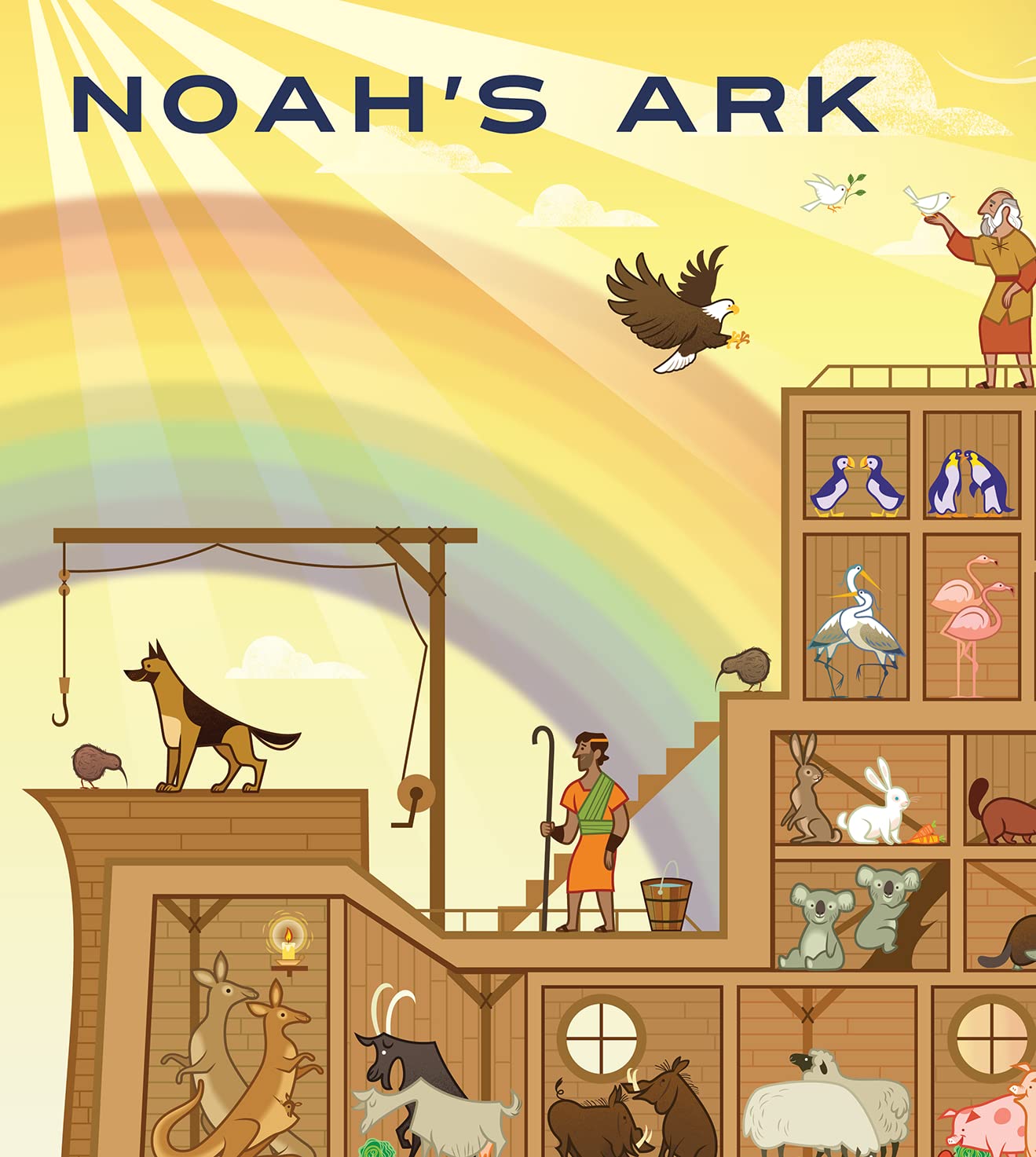 Blue Lobster 1000 Piece Puzzle - Noah's Ark, Cardboard, Blue & White