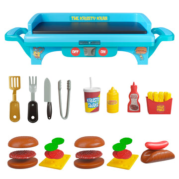 Spongebob Squarepants Kids Grill Playset - Toy Kitchen Sets with Cooking Toys, Kitchen Playset for Kids Ages 6-10, and Pretend P