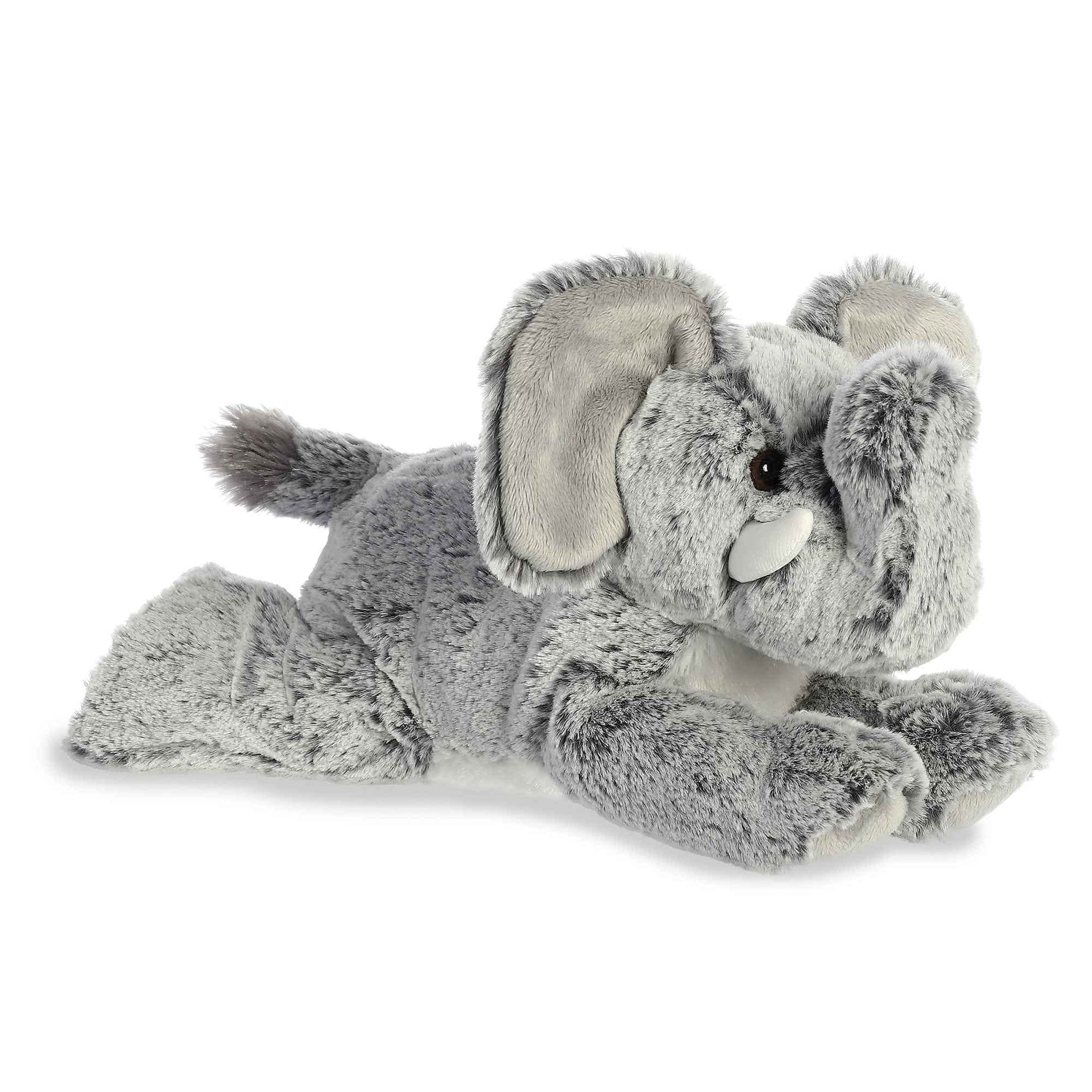 Aurora Adorable Flopsie Leroy Elephant Stuffed Animal - Playful Ease - Timeless Companions - Gray 12 Inches
