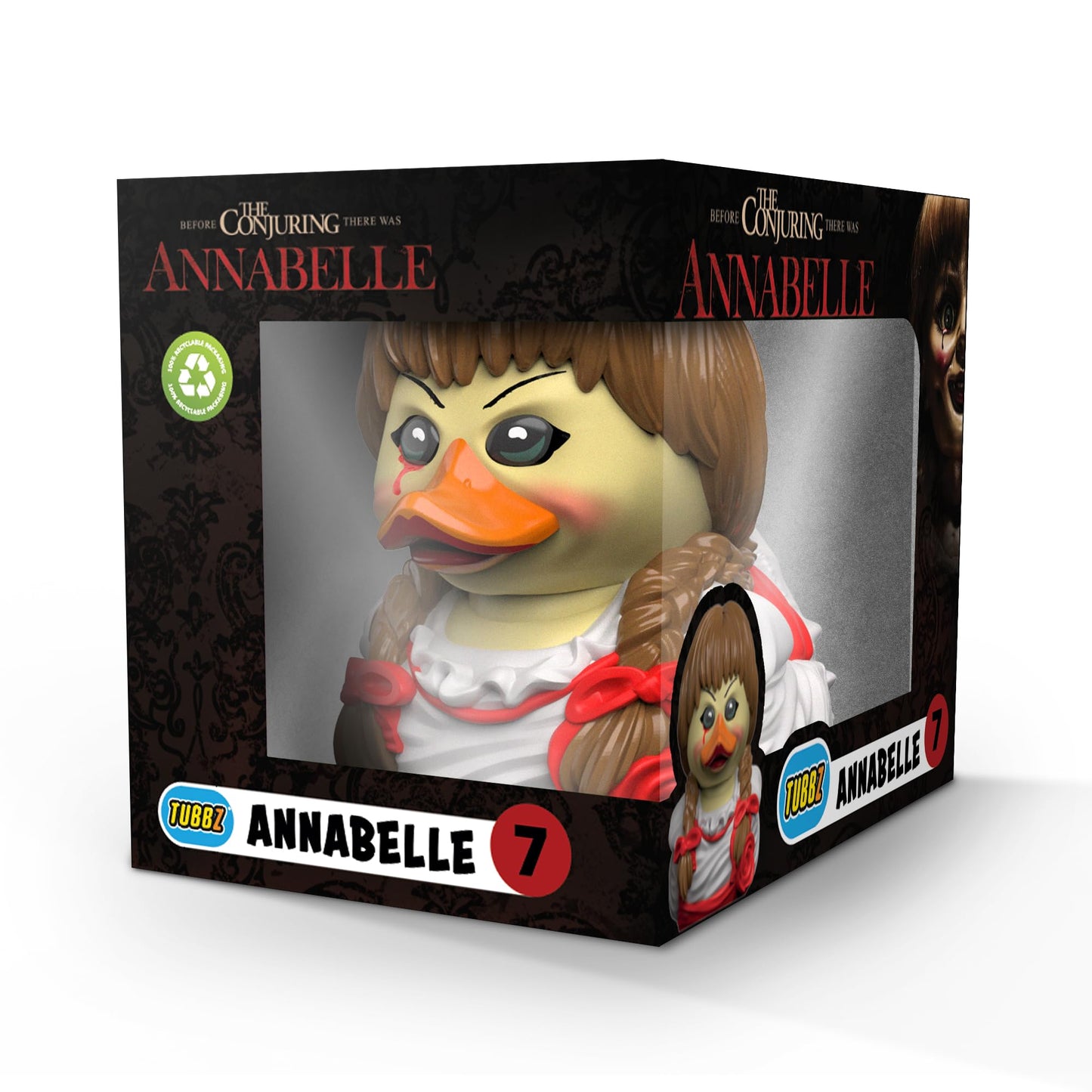 TUBBZ Annabelle Cosplaying Rubber Duck Vinyl Figure - Boxed Edition, NS4920, Horror Collectible, Unique Gift