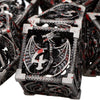 ARUOHHA Hollow DND Metal Dice Set Blood D and D Role Playing Games Dice with Gift Box, Dungeons and Dragons D+D Dice 6 Sided Lar