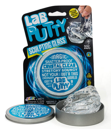 Ja-Ru Lab Putty Clear Slime Fidget Putty With Tin Case (1 Unit) Bouncing Sensory Putty For Kids. Non Sticky Slime Party Favors For Kids. Stress Relief Anger Management Toys. 9577-1A