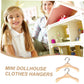 Iplusmile 10Pcs Doll Wooden Clothes Hanger Miniature Hangers For Dolls Essential Accessories For Organizing Wardrobes For Boys A