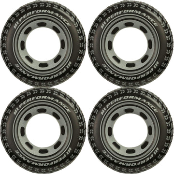 Intex Inflatable 36' Giant Tire Tubes For Swimming Pool/Lake/Ocean (4 Pack)