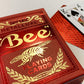 Bee Metalluxe™ Playing Cards - Red Foil Diamond Back, Standard Index