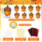 32 Sets Pine Cones Suncatchers Craft Kit DIY Window Stained Glass Effect Fall Autumn Pine Cones Paper Craft Home School Classroo