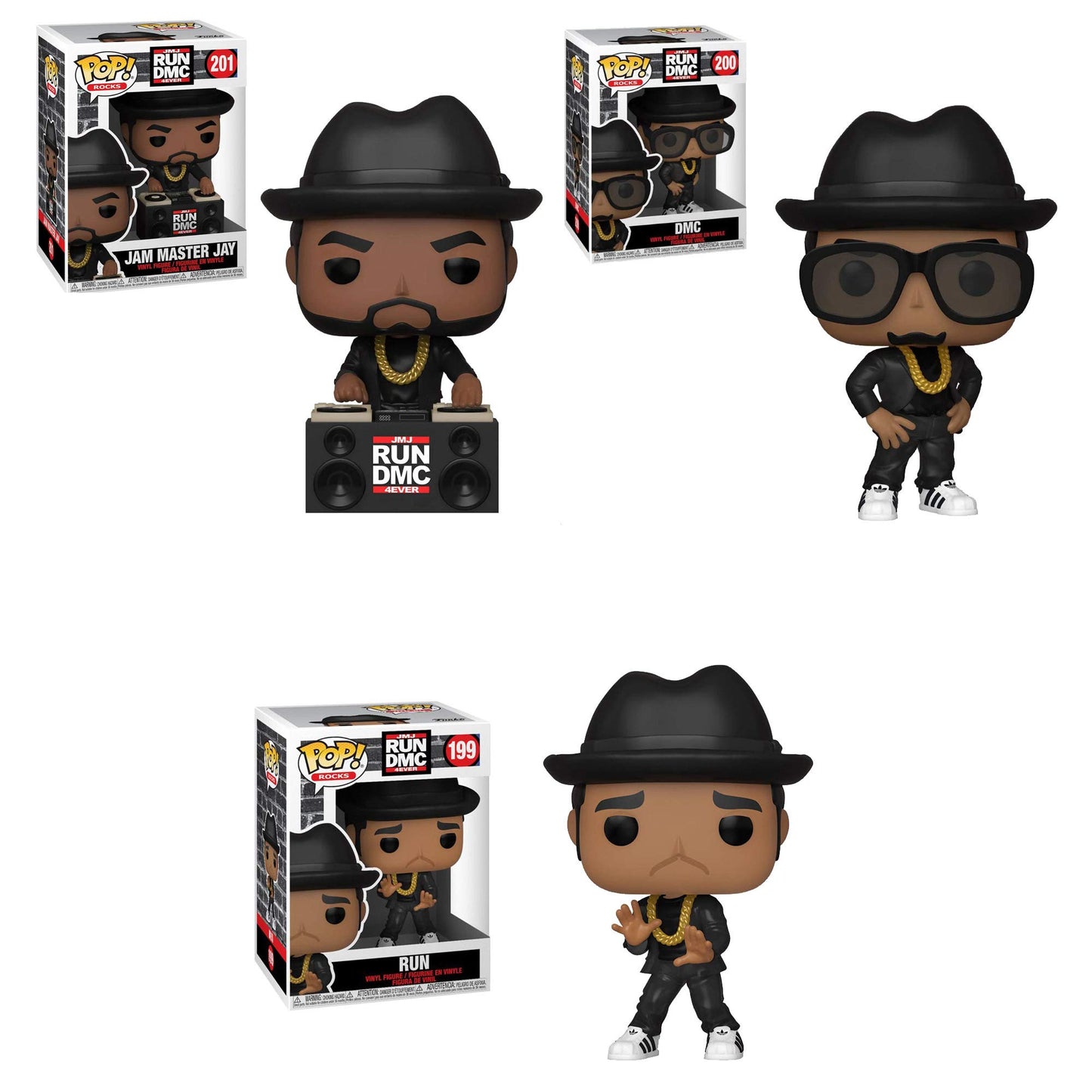 Funko Pop! Rocks Run Dmc Set (3)