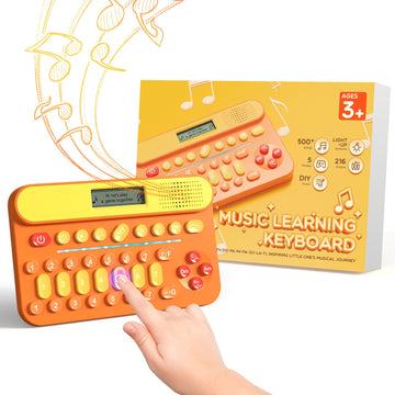 Homestec Mini Music Learning Keyboard, 23 Keys, 4 Chords, 8 Instruments Sounds, Multifunction Music Educational Instrument Toy F