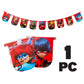 Miraculous Ladybug Party Banner  1 Banner  Celebration, Birthday Party, Toddlers  Cat Noir  Party Supplies  Officially Lice