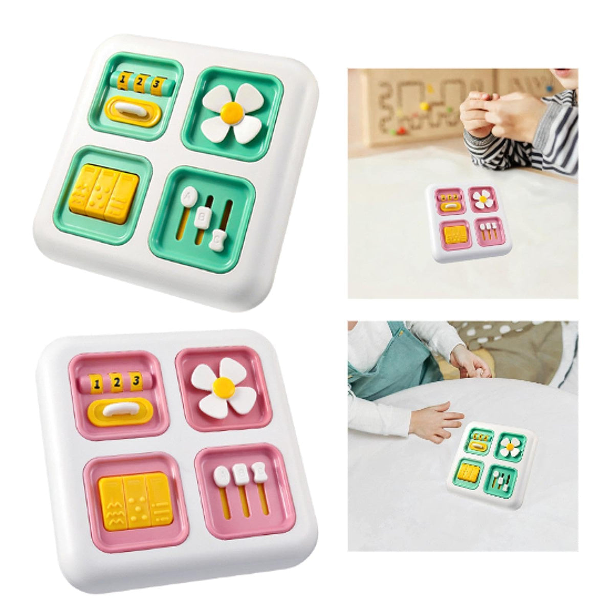 ATORSE Children Early Education Busy Board Educational Activity Board for Kids Baby Green|Baby | Toys for Baby | Developmental B