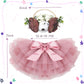 Newborn Photography Outfits Girl Soft Fluffy Baby Girls Tutu Skirt With Diaper Cover, Cute Pink Ruffle Tulle Newborn Tutu Dress