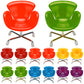 Sosation 12 Pieces 1:6 Scale Dollhouse Miniature Plastic Chair Colorful Miniature Chair Dollhouse Furniture Diy Mini Armchair Ba