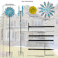 Viveta Wind Spinners,18 * 81'' Large Outdoor Wind Spinner,Double-Side Wind Sculpture With 4 Sturdy Stake,Metal Windmill For Yard