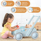 2025 Homekol Wooden Baby Walker,Baby Push Walker, Adjustable Speed Baby Walker For Boys And Girls, Baby Activity Center, Gift Fo