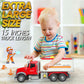 Wenbeier Tanker Truck Toy with Water Pump, 15" Tow Truck, Music & Lights, Plastic, for Kids Ages 3-6, Tank Truck Model WBE JJ666