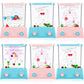 Sumind 6 Pieces Aqua Rings Handheld Water Game Mini Retro 80s 90s Games for Kids Christmas Stocking Stuffers Birthday Return Gifts Classroom Rewards Bulk(Pastels)