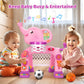 Kizzyea Toddler Basketball Hoop & Soccer Goal Sports Toys For 1 2 3 Years Old Girls Boys, Interactive Musical Toys, Montessori Toys, Christmas Birthday Gifts For Baby Kids Age 12-18 Months